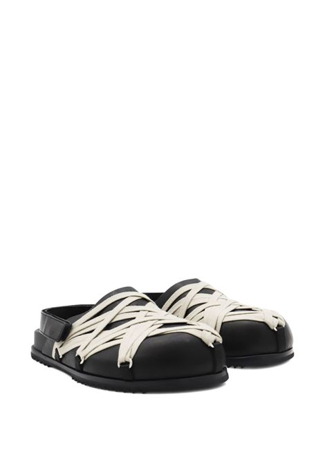 Mules megalace mule granola  in nero Rick owens - donna RICK OWENS | RU02E1813LOOW109